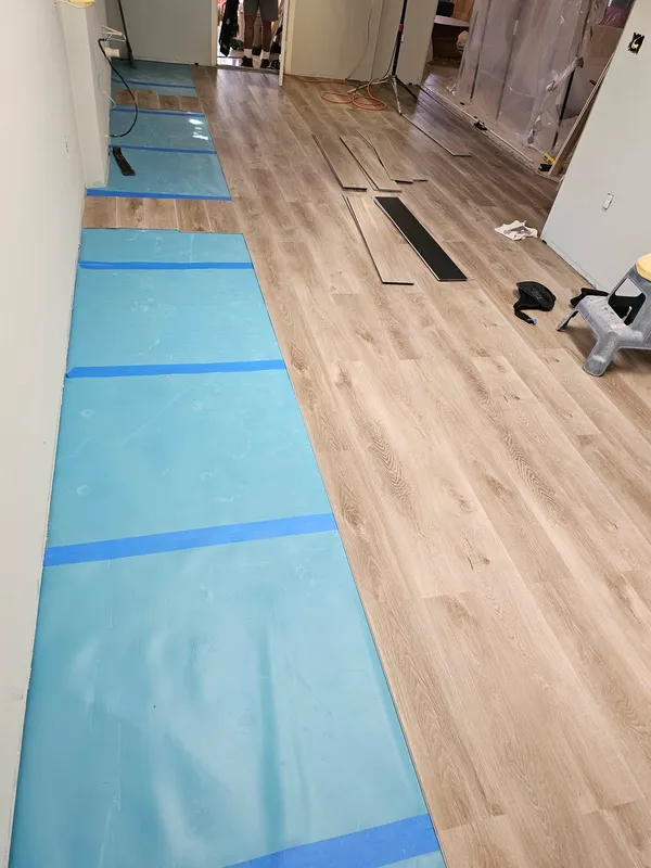 Flooring installation work by A.A.Renoflo