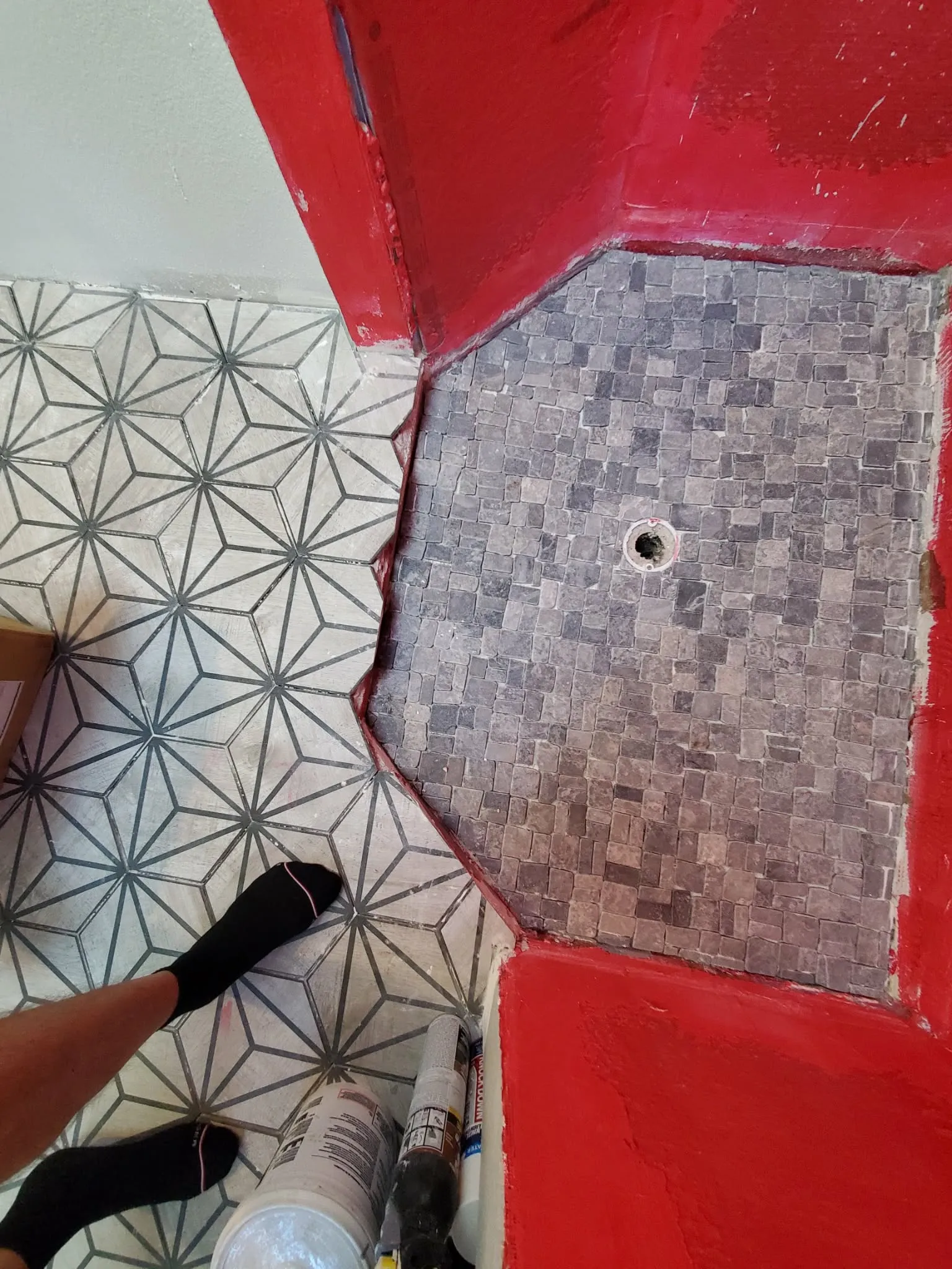 Tile installation work by A.A.Renoflo