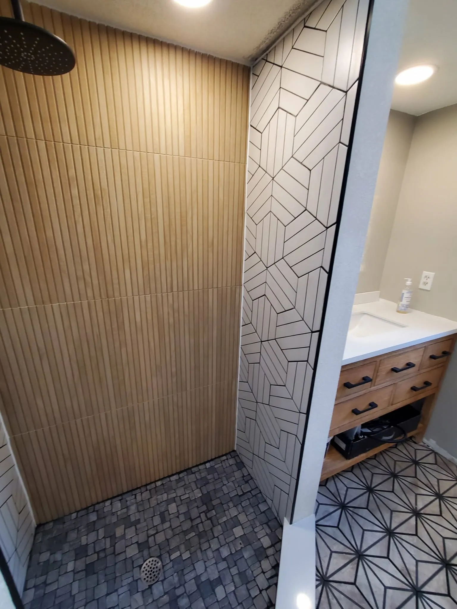 Tile installation work by A.A.Renoflo