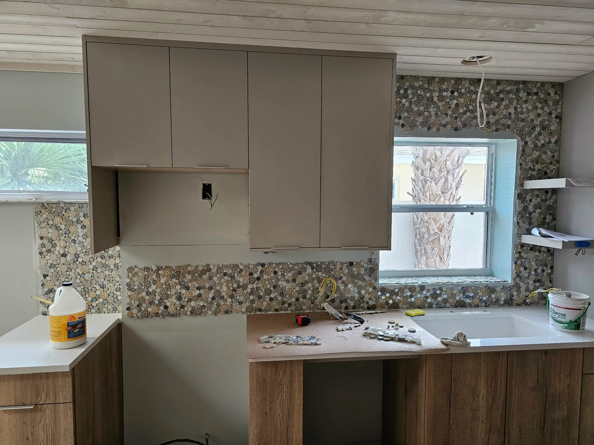Tile installation work by A.A.Renoflo